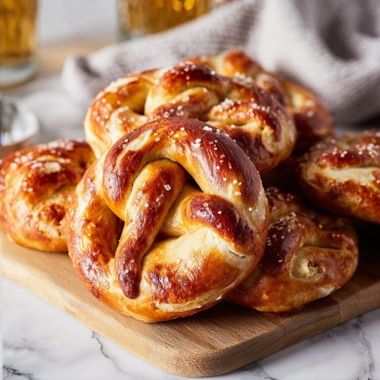 Homemade Soft Pretzels with Maple Mustard Sauce Recipe