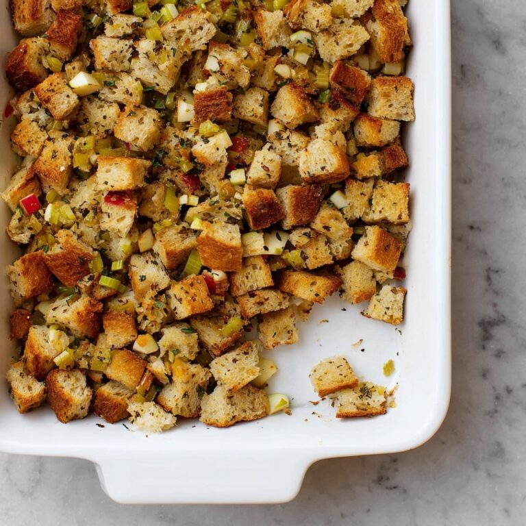 Homemade Sage and Onion Stuffing with Apples Recipe