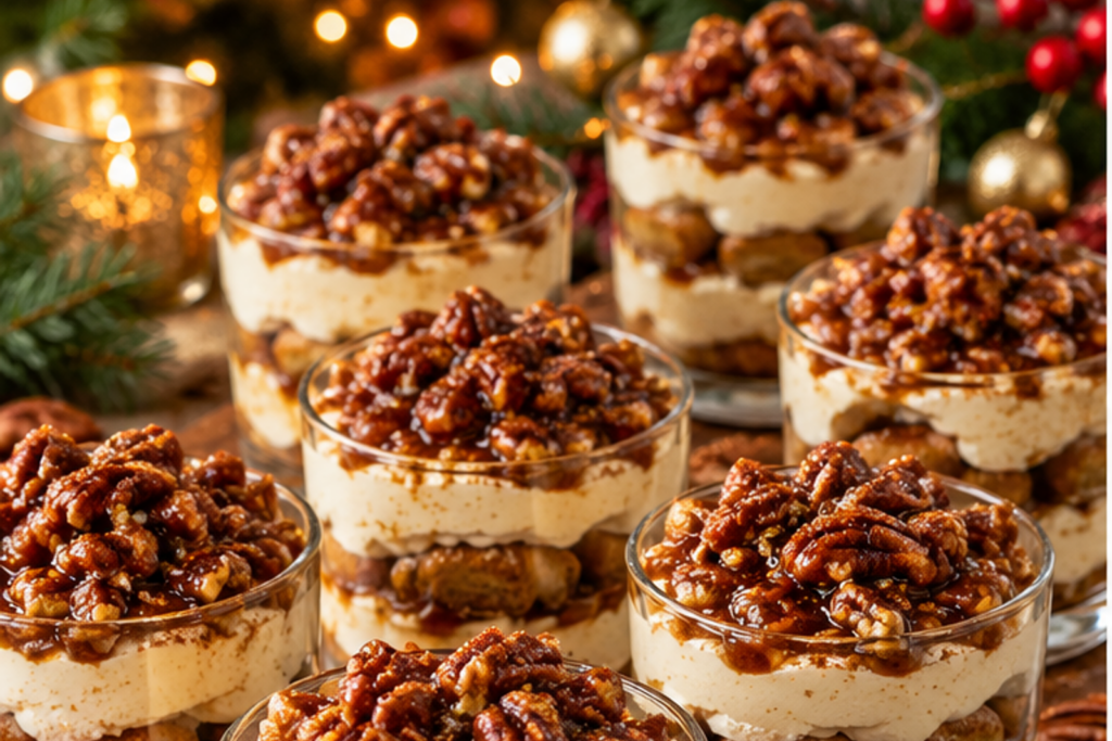 Pecan Pie Tiramisu Cups