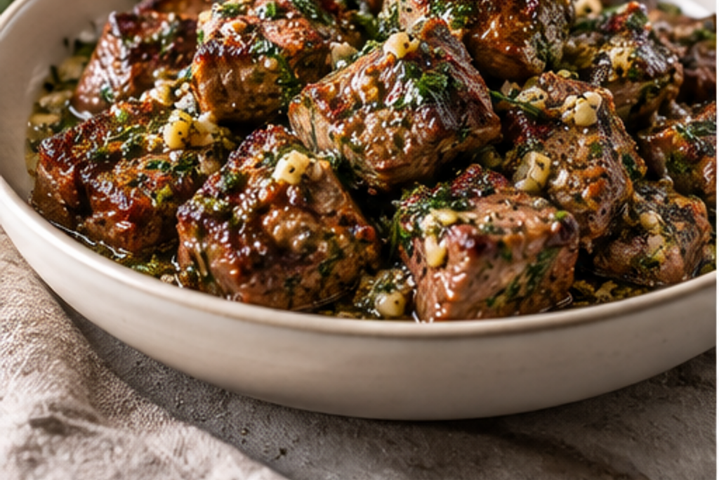Garlic Butter Beef Tenderloin Bites