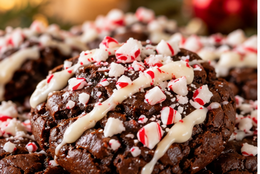 Peppermint Brownie Cookies