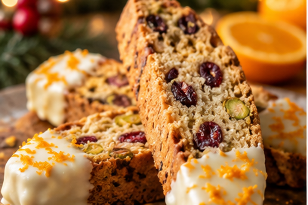 Pistachio Cranberry Biscotti