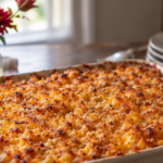 Southern Baked Mac and Cheese with Crispy Topping