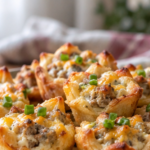 Sausage Cream Cheese Crescent Bites