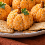Mini Pumpkin-Shaped Cheese Balls