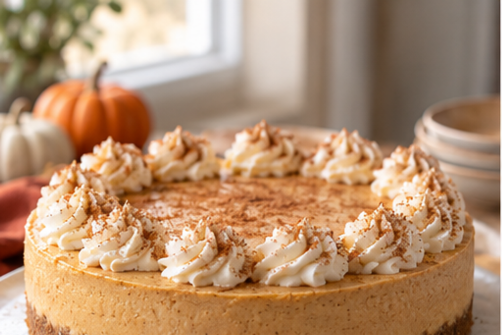 No-Bake Pumpkin Cheesecake