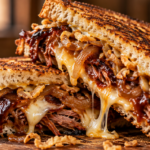BBQ Brisket Melts with Caramelized Onions