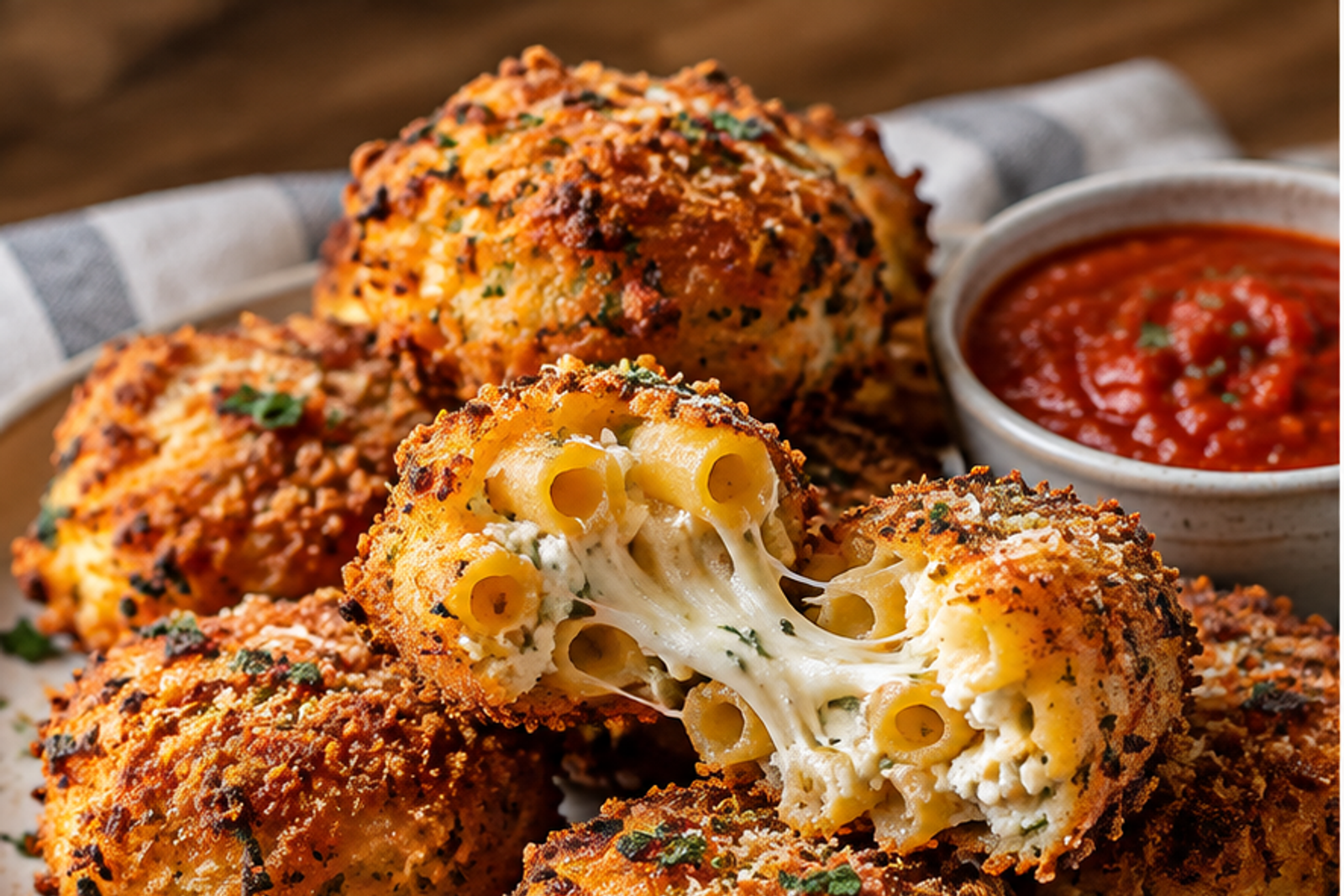 Crispy Air Fryer Ziti Fritters
