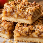 Apple Crisp Shortbread Bars