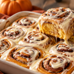 Pumpkin Cheesecake Cinnamon Rolls