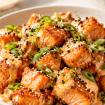 Crispy Bang Bang Salmon Bites