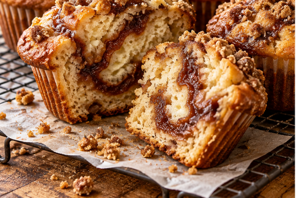Apple Butter Swirl Muffins