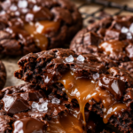 Sea Salt Caramel Double Chocolate Cookies