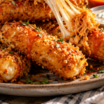 Buffalo Chicken Mozzarella Sticks
