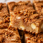 Chewy Biscoff Blondies