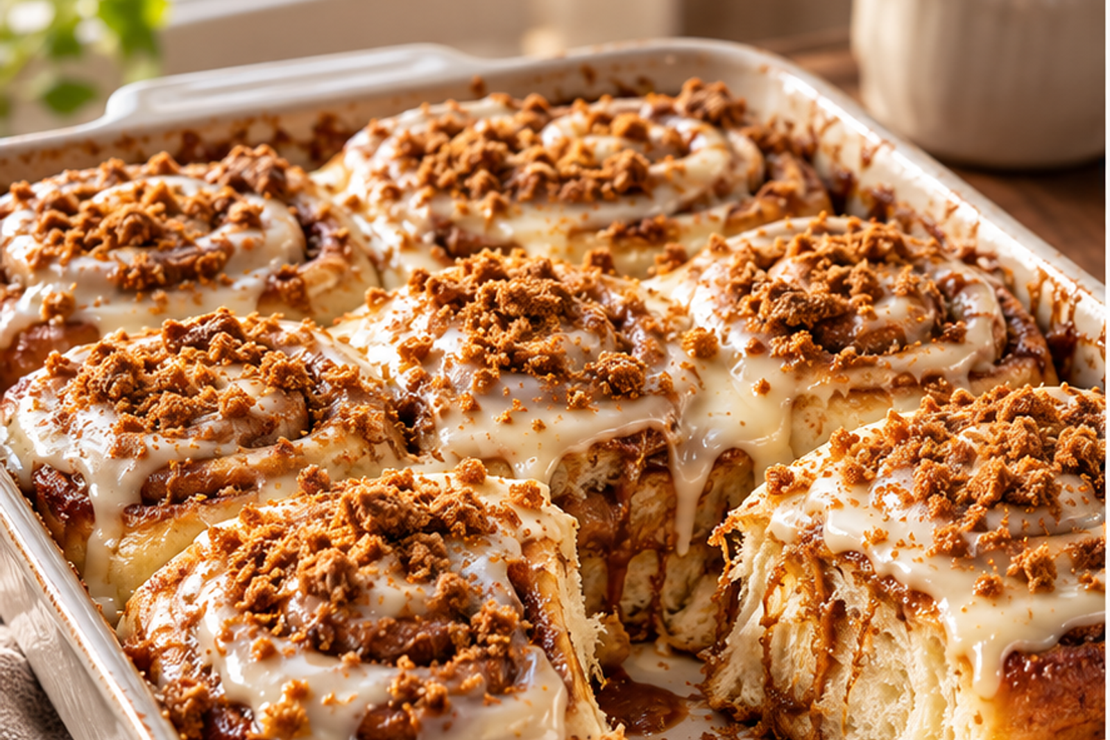 Biscoff Cookie Butter Cinnamon Rolls