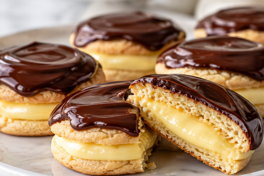 Boston Cream Pie Cookies