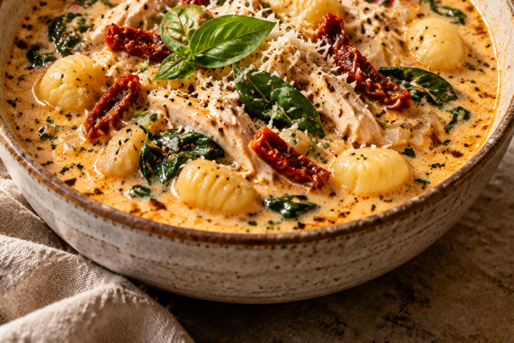 Marry Me Chicken Gnocchi Soup