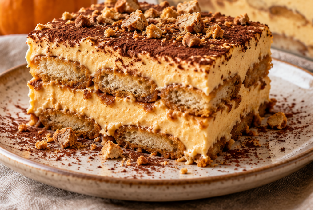 Pumpkin Tiramisu Icebox Cake
