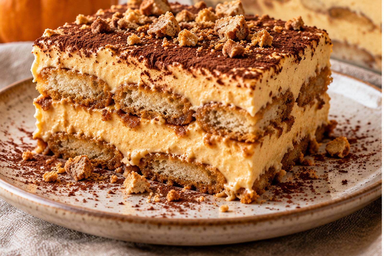 Pumpkin Tiramisu Icebox Cake