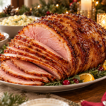 Brown Sugar Dijon Glazed Christmas Ham