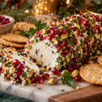 Pomegranate Pistachio Goat Cheese Log