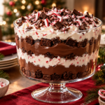 Chocolate Peppermint Christmas Trifle