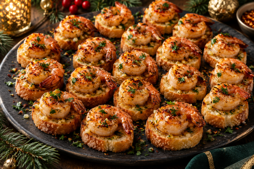 Smoky Garlic Chili Shrimp Bites