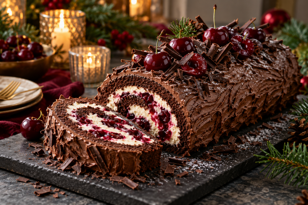 Black Forest Yule Log