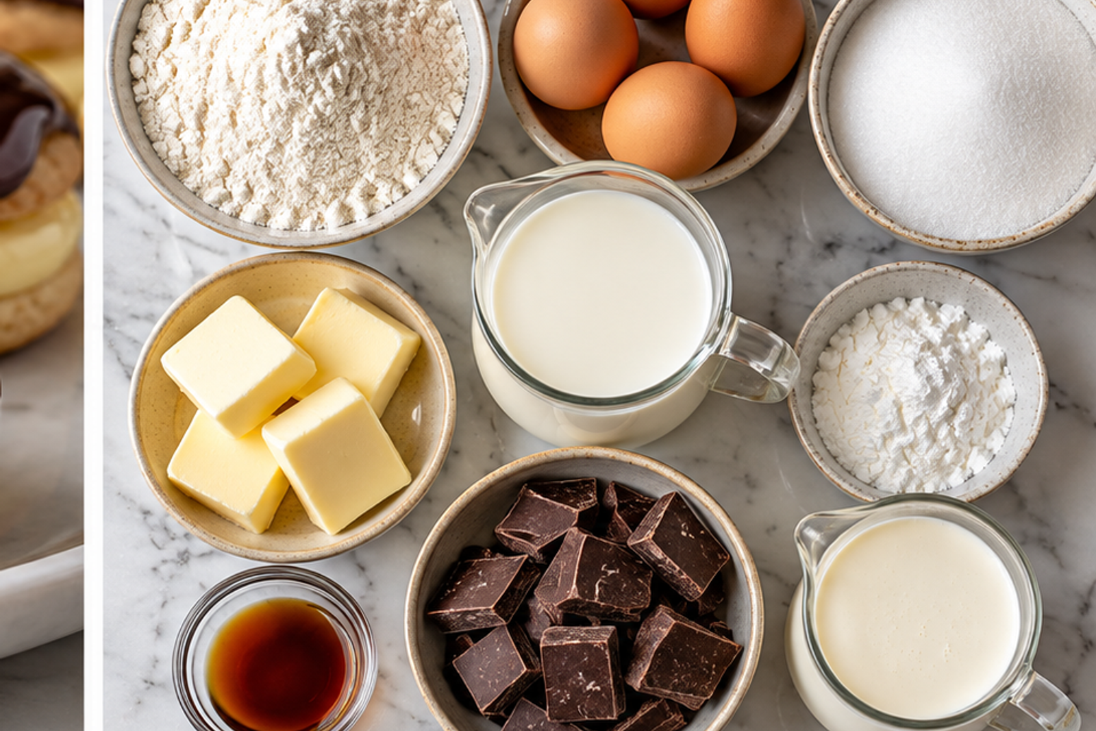 Ingredients for Boston cream pie cookies