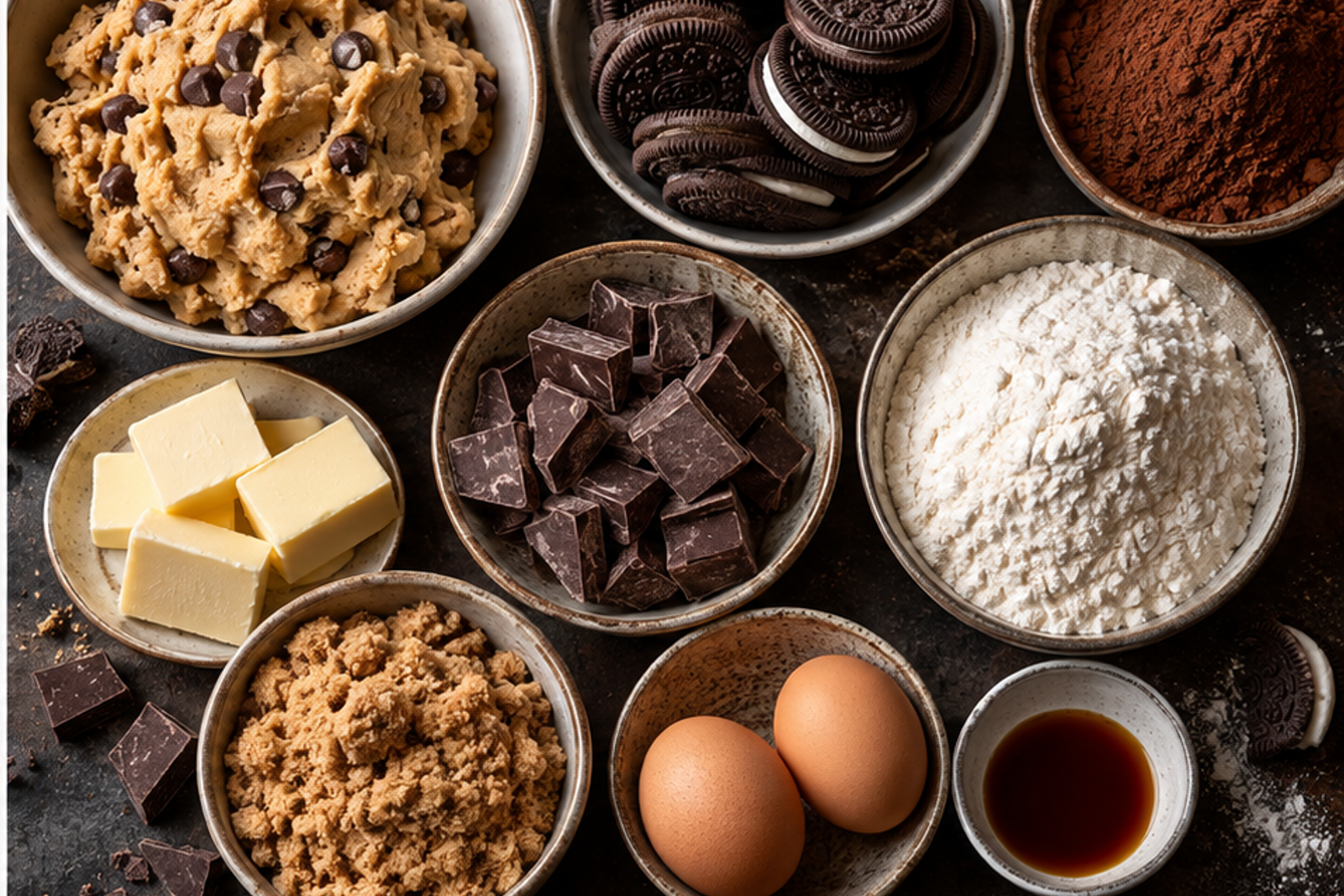 Ingredients for slutty brownies